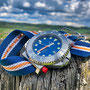 Band: Solitary Nato »Blue Heritage« | Uhr: Squale Tiger 300 Final Blu 