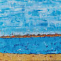 Landschaft Blau; 60 x 90 x 2 cm; Acryl auf Leinen, 2010
