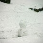 Evin prvi snežak (nekdo mu je podrl glavo)
