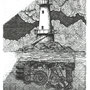 Steampunk Lighthouse, Pigma Micron pen auf Royal Talens - Van Gogh Aquarellpapier, 05/2021