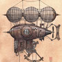 Steampunk Luftschiff "Aeolus" (Steampunk airship "Aeolus"), 12/2023