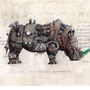 Rhinoceros ceratotherium mechanica. PITT Ink pen und Aquarell auf Hahnemühle Britannia Papier, 11/2019