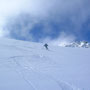 und wir konnten unser Spuren in den Schnee zaubern