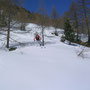 Auch die letzten Meter im Schnee, immer noch zum geniesen