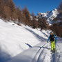 mündet allmählich in eine Skitouren-