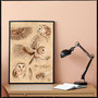 Etsy – Digitaler Poster Download Schleiereule – Digital Poster Download Barn Owl – Tytos Alba
