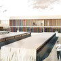 Scuola Secondaria nel quartiere del Fuencarral - Madrid - Vista copertura centro sportivo