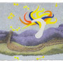  Zentrumsgeflüster 2, Mixed Media, 60 x 120cm, 2021 / aus der Serie: inside paradise