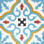 SOUTHERN TILES Zementfliese, Provencal_SPEZAIL_hellblau, 20x20 cm