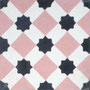 SOUTHERN TILES, Zementfliese / Dekor: Latti, rosa 20x20 cm
