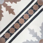 SOUTHERN TILES, Zementfliese / Dekor: Ceouta grau, braun 20x20 cm