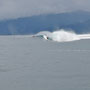 Surfer am Pass vor Huahine