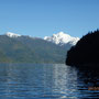 Schneebedeckte Gipfel in British Columbia