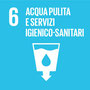 Icona dell'obiettivo sostenibile sei: Acqua pulita e servizi igienico-sanitari