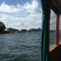 On a harbour cruise in one of the water taxis