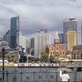 Blick auf Darling Harbour von einem Ausflugsboot