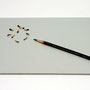 Virtual reality (Pencil)            2005   ceramic・MDF　　　30.0×22.5×1.2(cm)