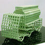 Anachro CG  (Tankard Truck) 　　　2006 ceramic,glass board 　90.0×55.0×33.0（cm）
