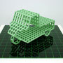 Anachro CG  (Nostalgic Car) 　　　2005 ceramic,glass board 　60.0×60.0×25.0（cm）