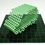 Anachro CG  (Noise pollution) 　　　2005 ceramic,glass board 　60.0×60.0×26.0（cm）