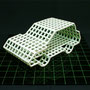 Anachro CG  (Delorean) 　　　2004 ceramic,glass board 　60.0×60.0×20.0（cm）