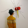 Low pixel CG 「イメージチェンジ」　　　       2011  ceramic,Graphic Tape  detail
