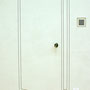 Low pixel CG 「何処かのドア」　　　       2010  ceramic,Graphic Tape  200×100×8(cm)　　個人蔵