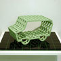Anachro CG  (4WD S size) 　　　2006 ceramic,glass board 　30.0×40.0×15.0（cm）