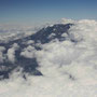 Blick aus dem Flugzeug: Der Kilimanjaro