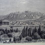 L'Acropole et le mur de Thémistocle (Athènes)