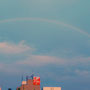 中野上空の虹は雨男がこの地に来る印