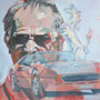 G.S. lebt Ferrari 80 x 80 Acryl auf Leinwand 2012-11 K037