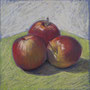 Äpfel 1 30 x 30 Pastell auf Papier 2011 LS005