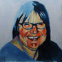 Brigitte 80 x 80 Acryl auf Leinwand 2015-12 K055