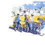Fahrradtour, 30x25, Tusche, Aquarell, 2018-11, Z262