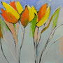 gelbe Tulpen 100 x 80 Acryl auf Leinwand 2013-02 LS 024