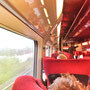 Im TGV nach 1. Klasse nach Paris