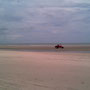 der Ferrari-Buggy am Strand