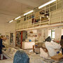 Das Keramik Atelier mit den darüberliegenden kleinen Ateliers für die Studenten aus dem zweiten Jahr.