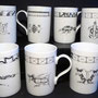 Mugs...grenouille, chenille, serpent, tamanoir, tortue luth, cop à deux têtes...(atelier)