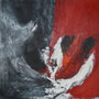Schwarz-Rot 100 x 100 cm