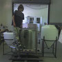 Son Tate Hanawalt manning the small batch plant we built.
