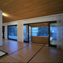 The bed rolls easily outdoors into the second floor screen porch.