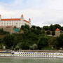 Blick auf die Burg in Bratislava