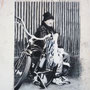 Anja Kühnrich-Wilke, "Zoo III", 2009 Linoldruck, Pastellkreide, 28 x 21 cm