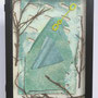 Duif (achter glas) 30x40cm 250,-