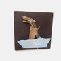 Paula snuift de zeewind op 25x25cm 