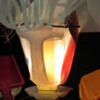 Vrouw met witte muts lichtobject (hangend)