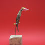 Vogel op stok 25x12x10cm 