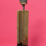 Figuur met bontmuts 13x11x47cm